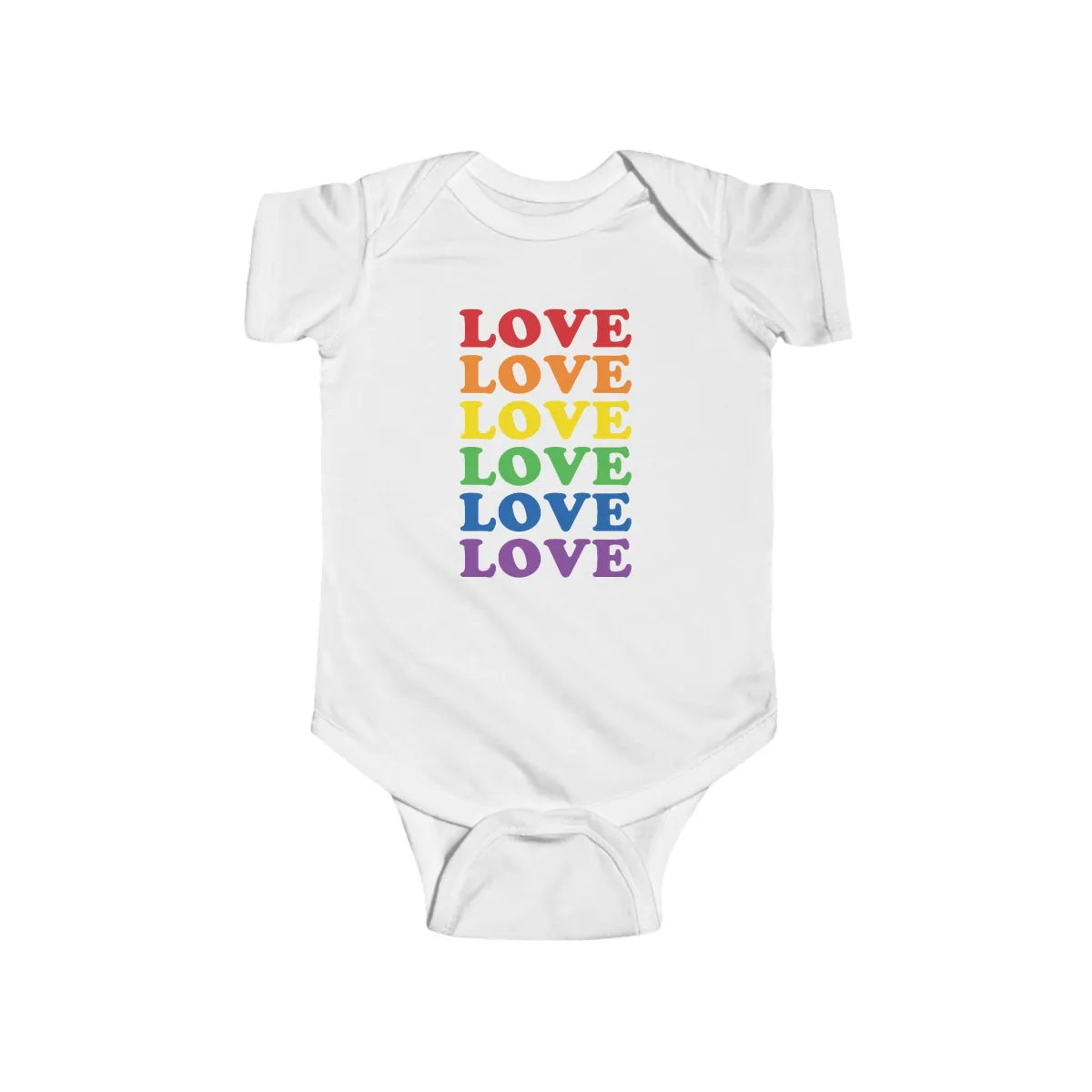 Gay Pride Love Baby Bodysuit - Resistance Nation
