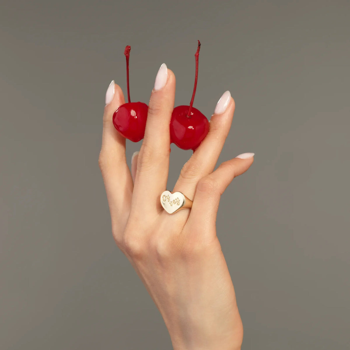Gold "Oy Vey" Ring