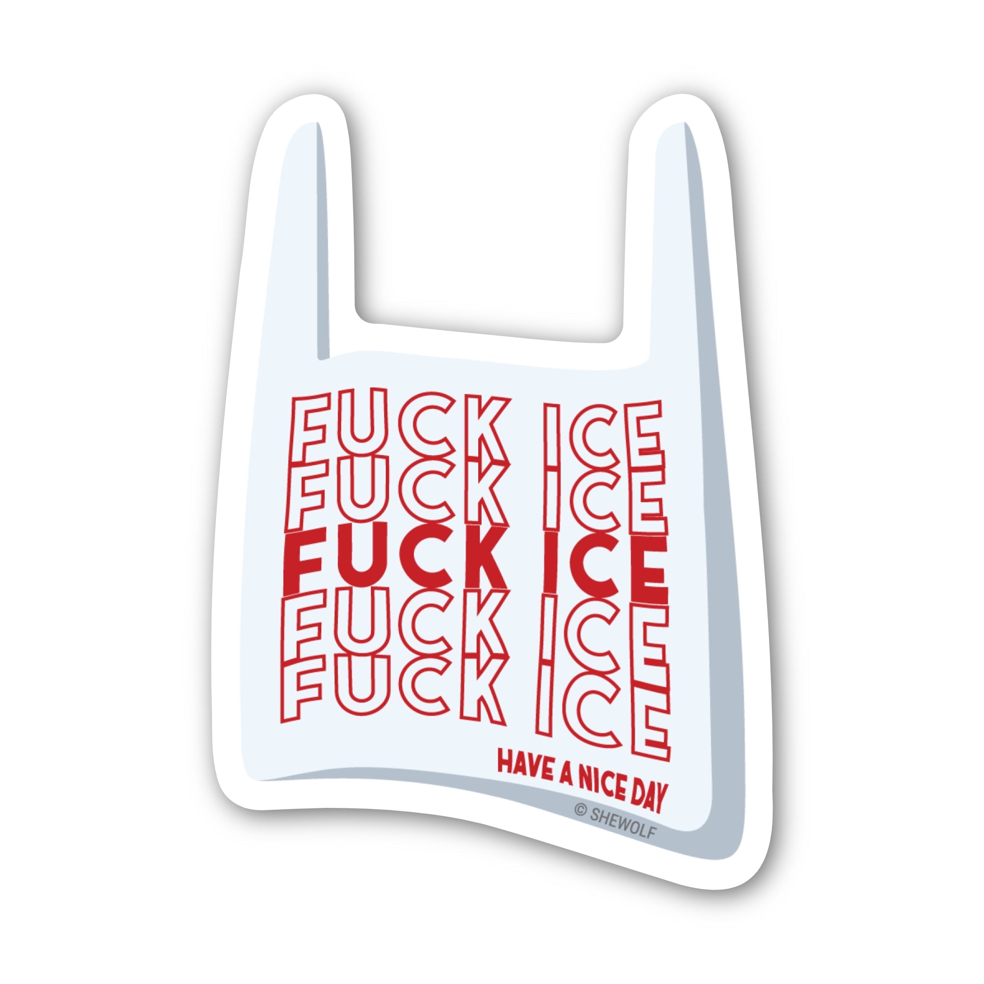 Fuck ICE Bag Sticker