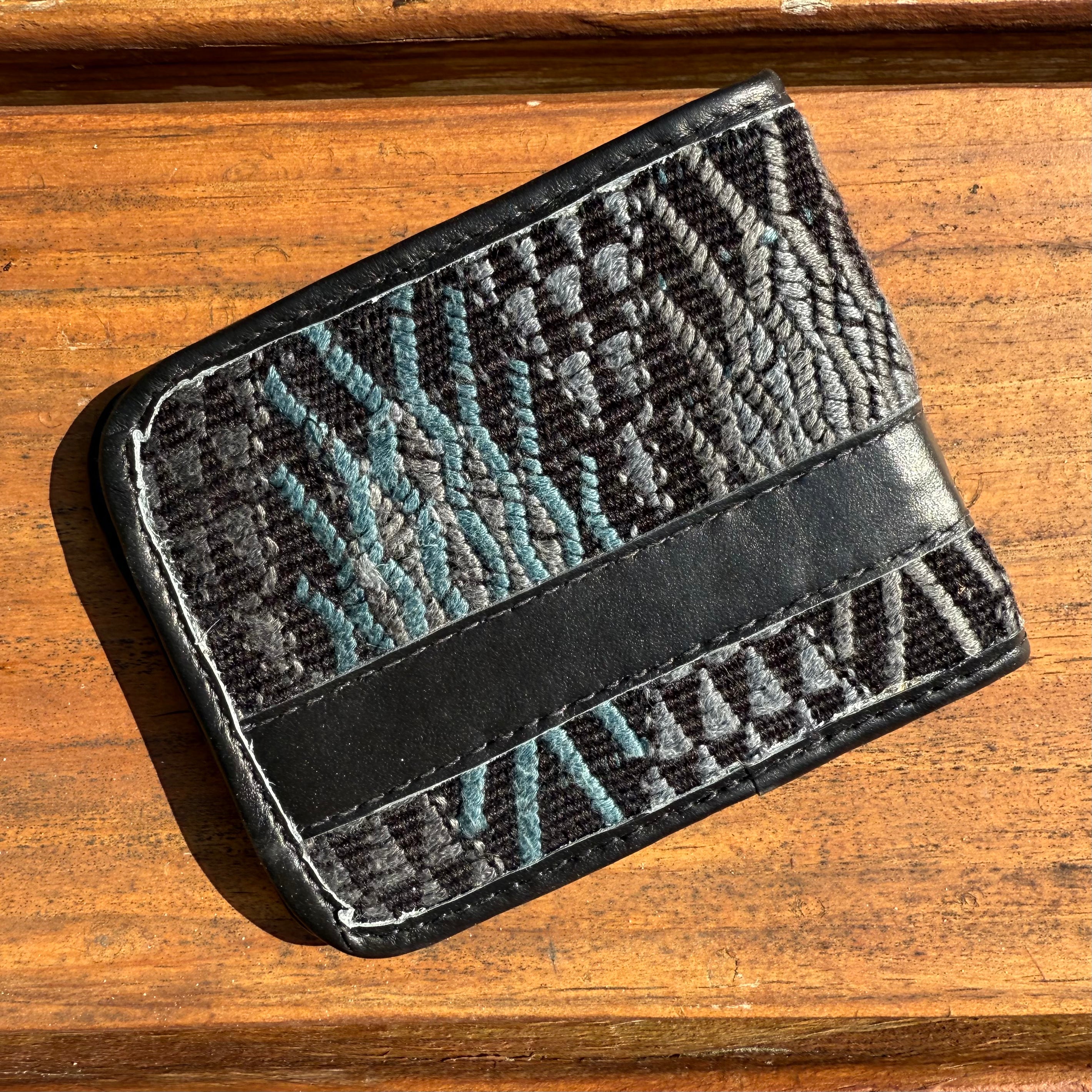 Black Huipil &amp; Leather Men&