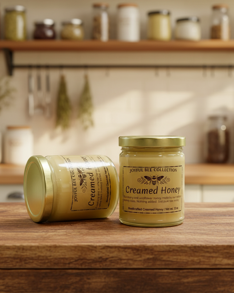 Handcrafted Creamed Raw Oregon Honey