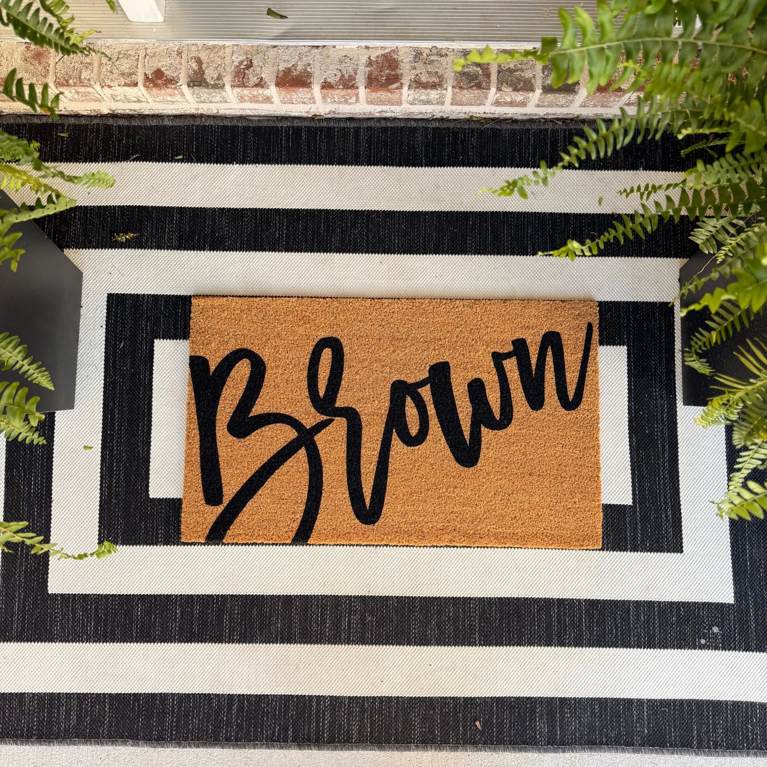 Script Family Name Doormat The Simply Rustic Barn