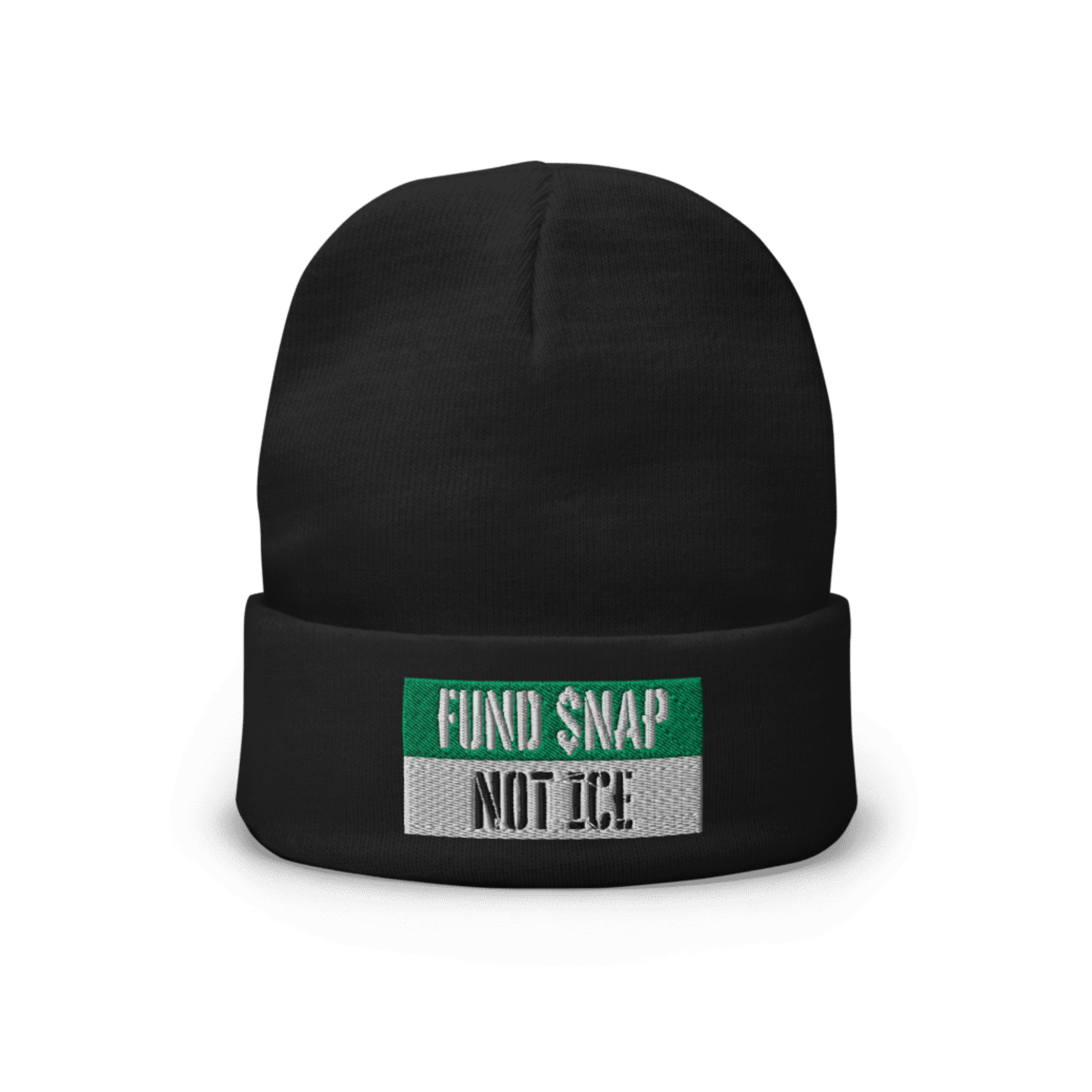 Fund Snap Not ICE - Embroidered Beanie | $5 donated to Collective Aid OC
