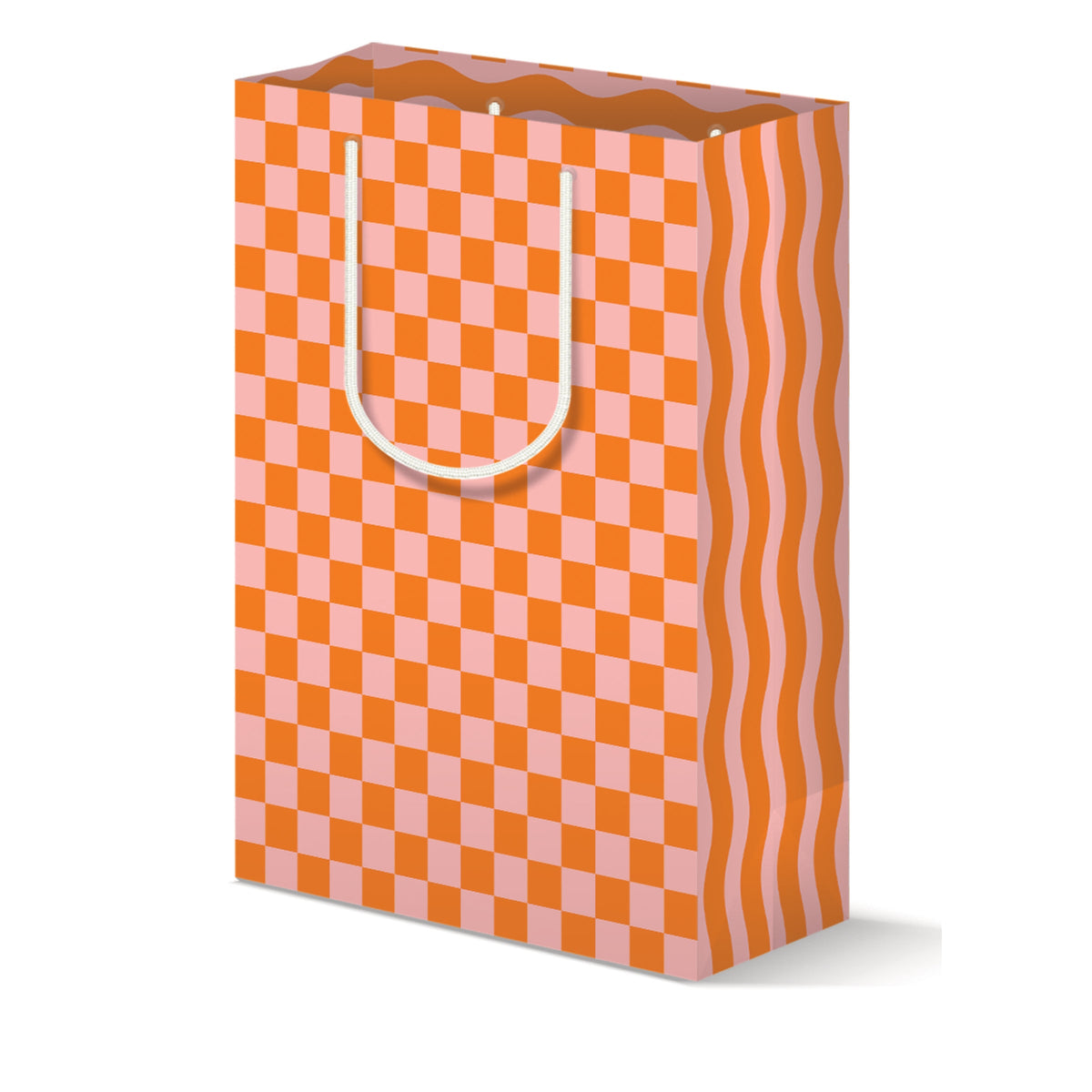 Modern Checkerboard Gift Bag Set