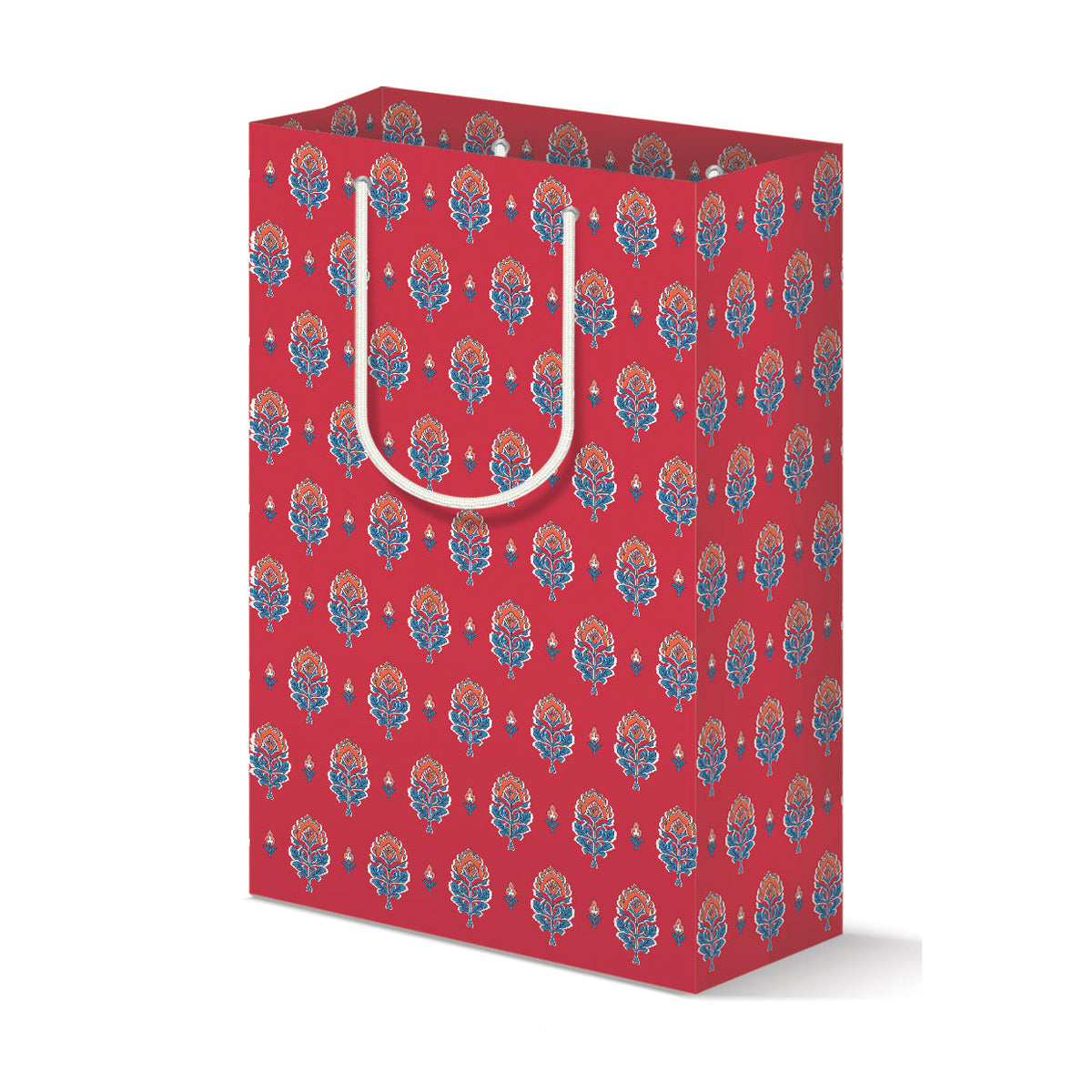 Block Print Ditsy Gift Bag Set