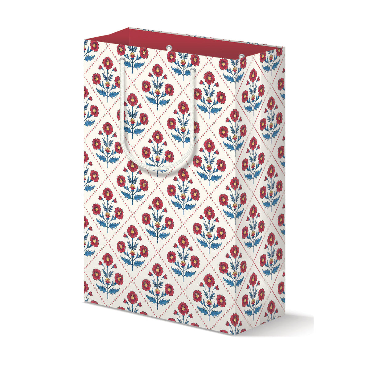 Block Print Ditsy Gift Bag Set