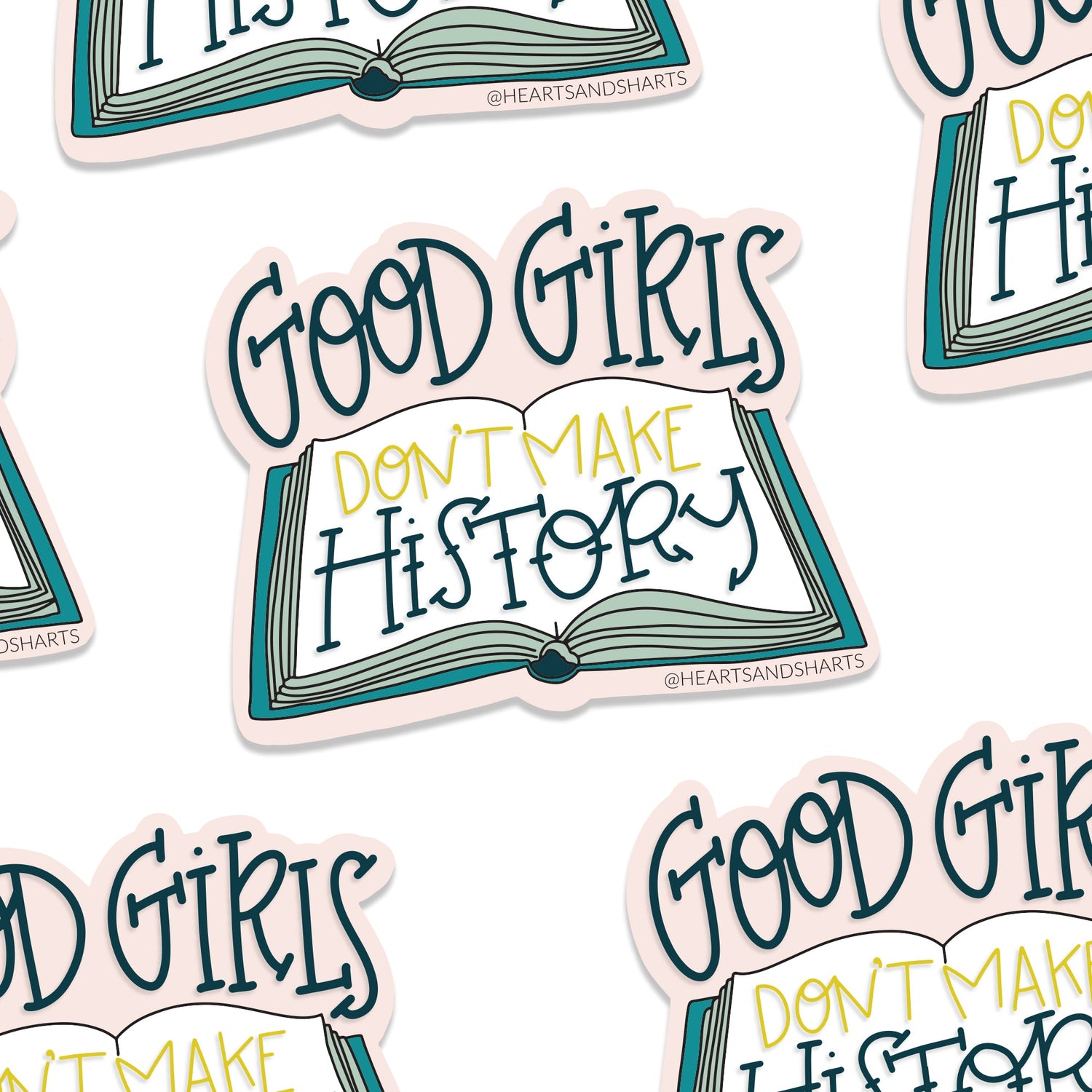 GOOD GIRLS ILLUSTRATED 3X3 VINYL STICKER