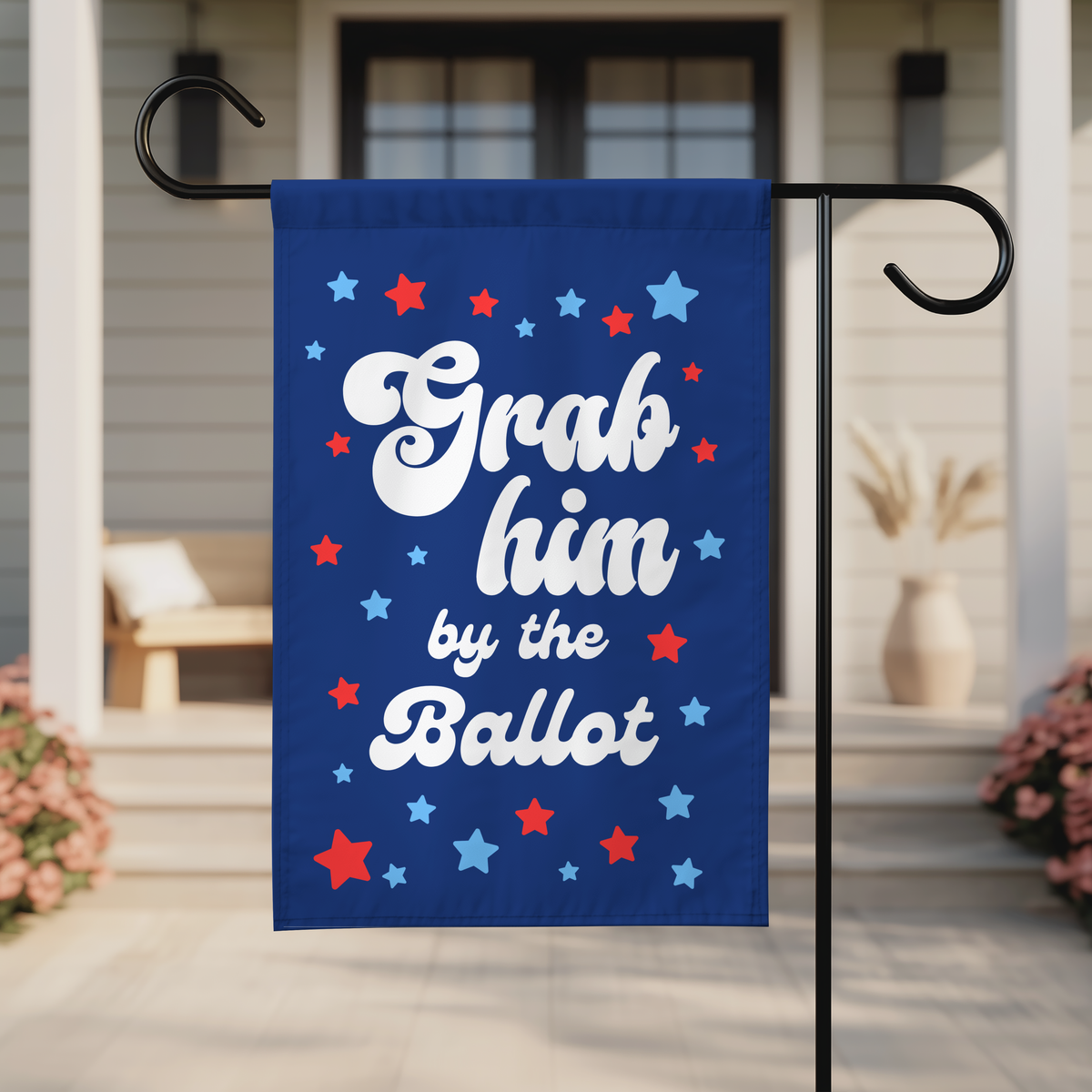 Grab Him by the Ballot Flag | Feminist Anti-Trump Flag