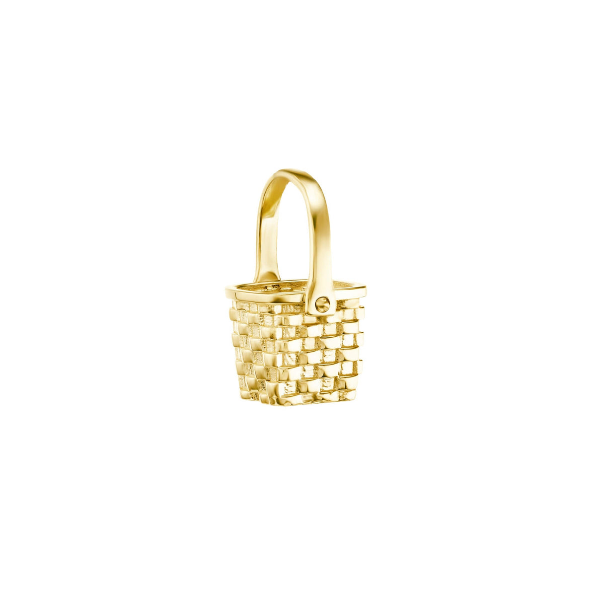 Gold Basket Case Pendant