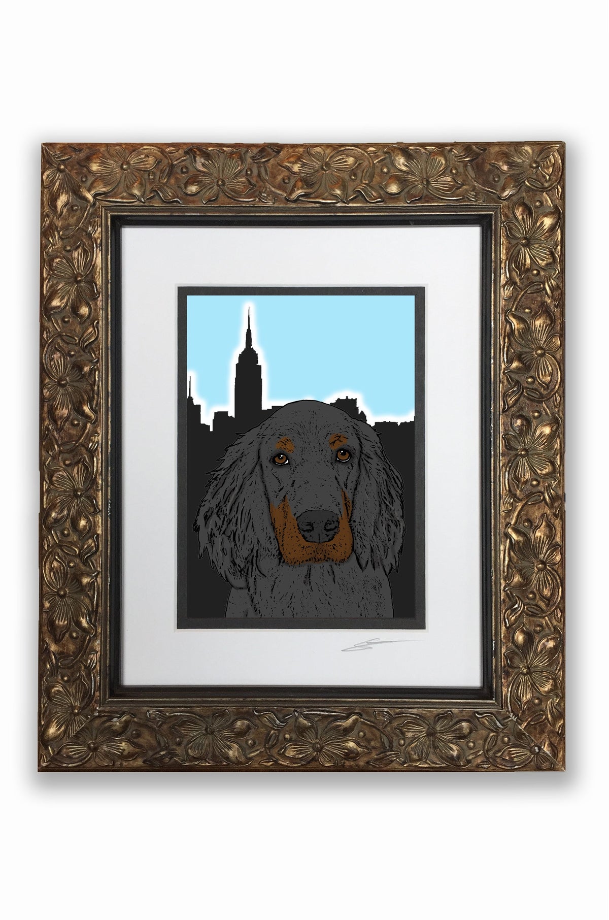 Gordon Setter Pupart Portrait