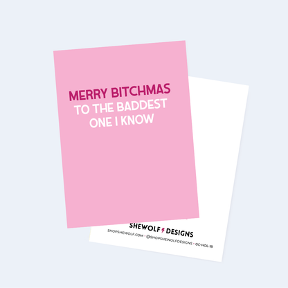 Merry Bitchmas Holiday Card