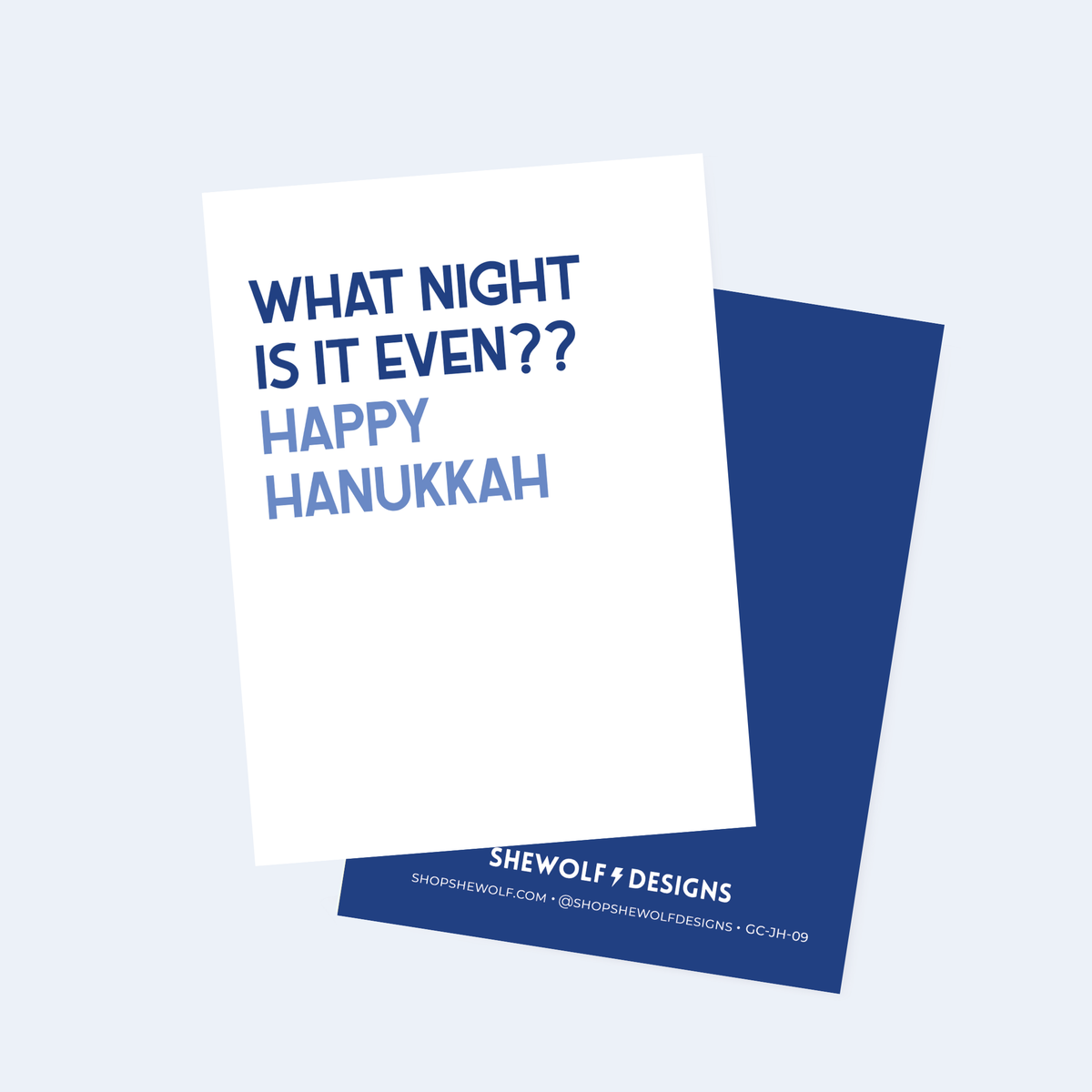 What Night Is It? Hanukkah Card