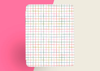 FINAL SALE - Illustrated Grid Lines Kindle Case