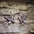 Hand-painted Bald Eagle wooden dangle earrings featuring the iconic American eagle in a lightweight wildlife design. Perfect for bird lovers, eagle enthusiasts, patriotic celebrations, veterans, and anyone who loves American wildlife jewelry.