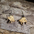 Hand-painted wooden grand piano dangle earrings featuring detailed baby grand pianos on hypoallergenic .925 sterling silver hooks. Lightweight music-inspired jewelry for pianists, piano teachers, musicians, music students, and classical music lovers.