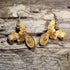Hand-painted wooden motorcycle trike dangle earrings featuring a detailed three-wheeled touring motorcycle design on hypoallergenic .925 sterling silver hooks. Lightweight biker-inspired jewelry for motorcycle riders, trike enthusiasts, road trip lovers, and touring bike fans.