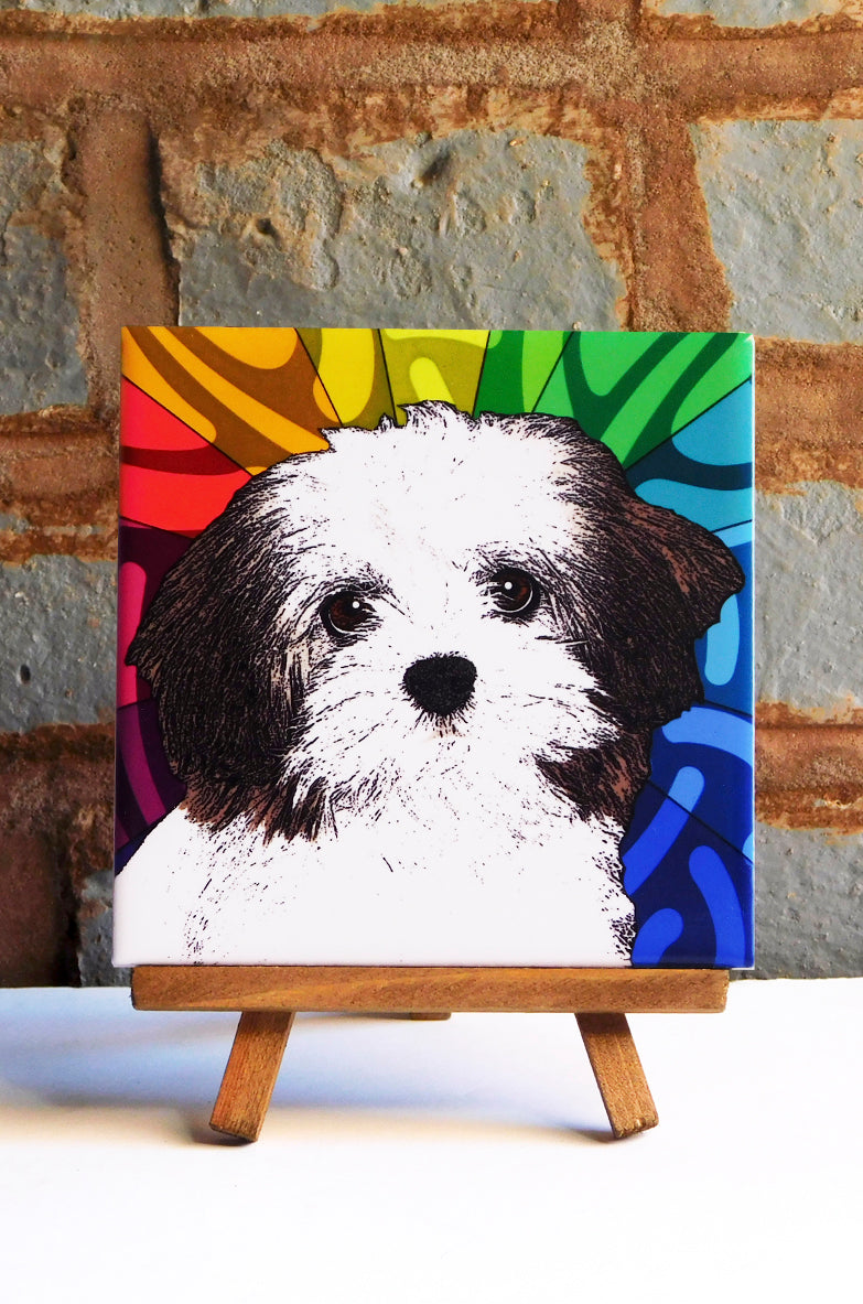 Havanese Ceramic Art Tile