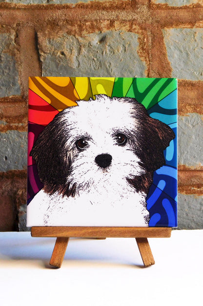 Havanese Ceramic Art Tile
