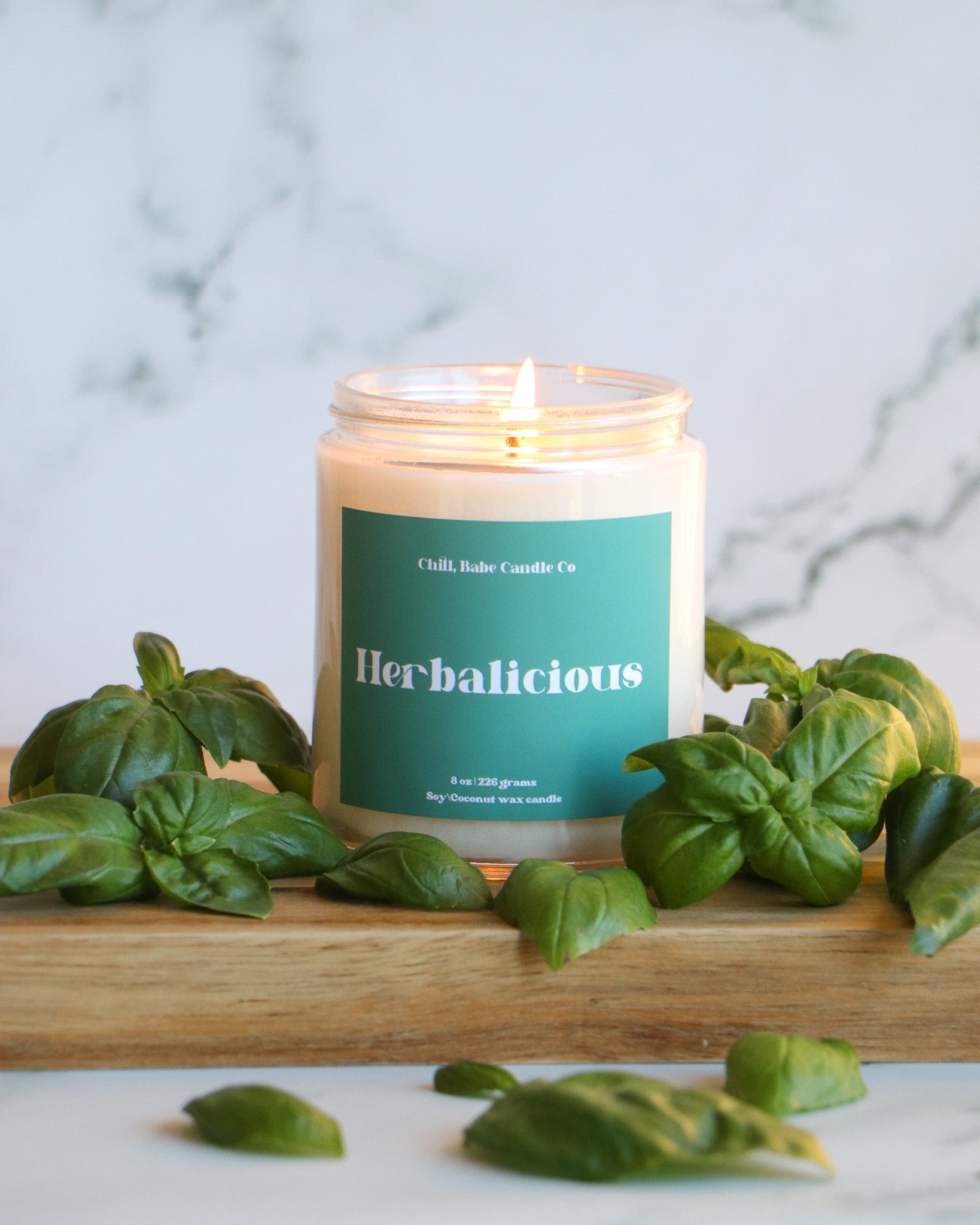 Herbalicious Candle | Oregano + Basil + Thyme 