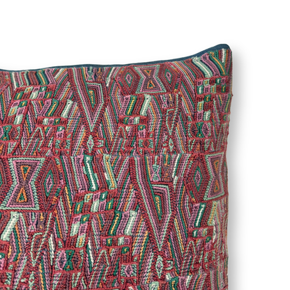 Huipil &amp; Hemp Throw Pillow Cover