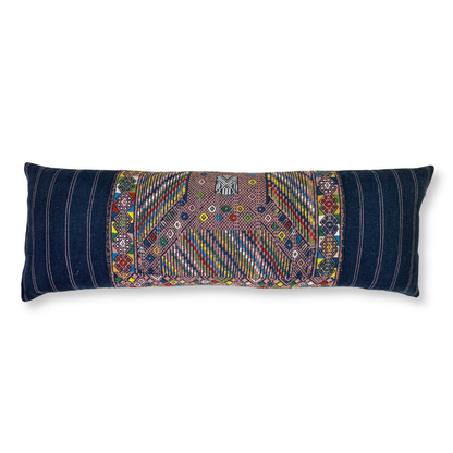 Huipil &amp; Hemp Throw Pillow Cover