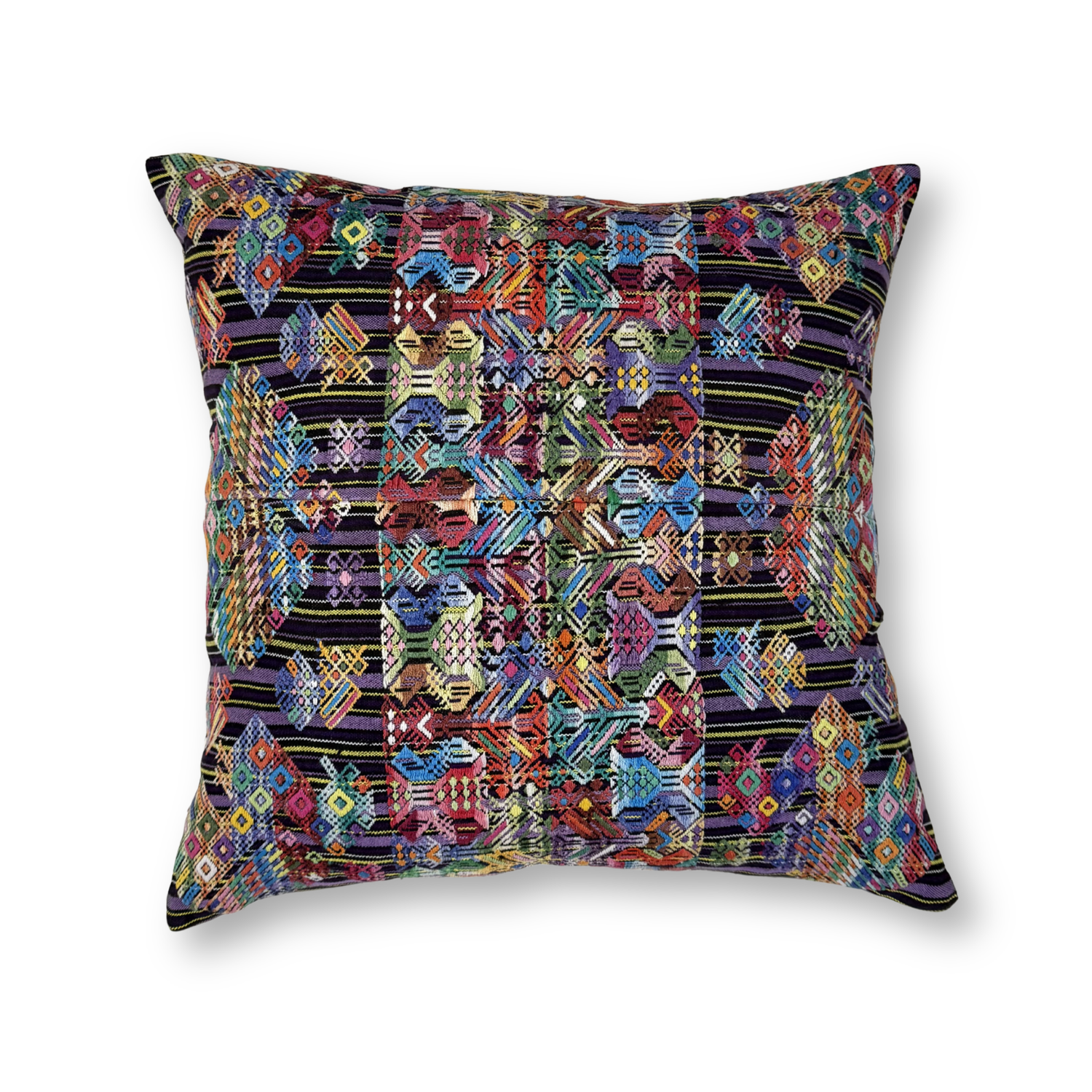 Huipil &amp; Hemp Throw Pillow Cover