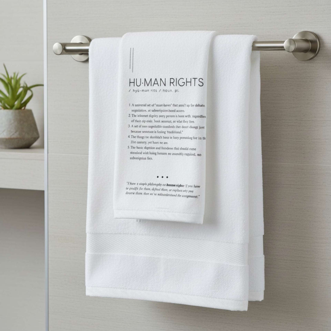 Kitchen Towel - HUMAN RIGHTS - Defined: Terms for Our Time