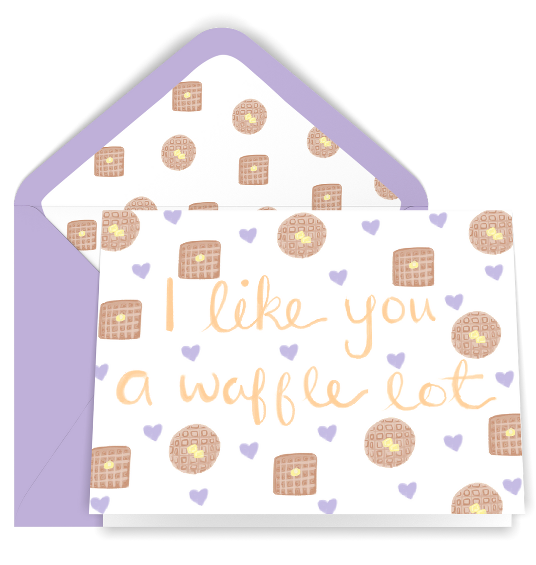 I Like You A Waffle Lot Greeting Card