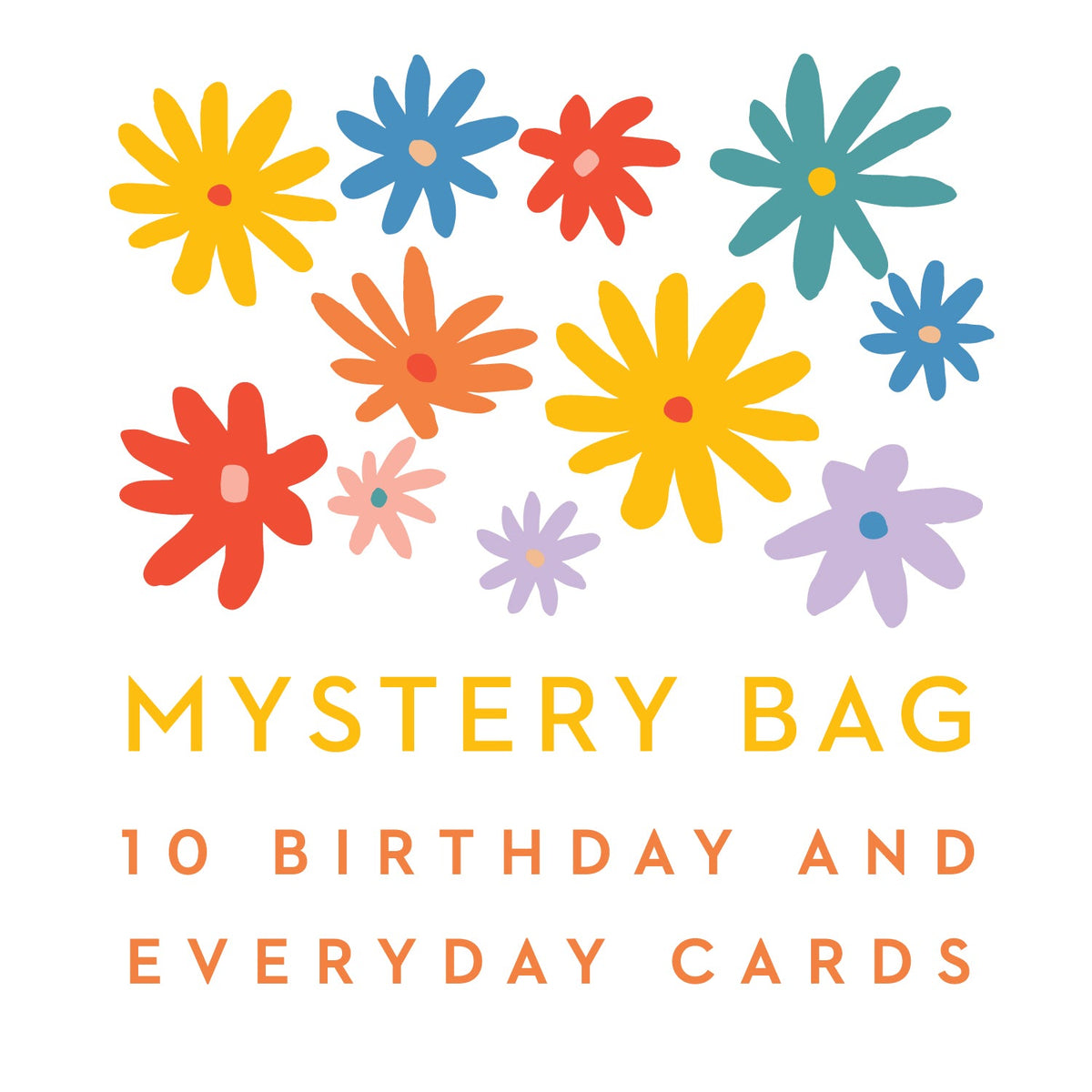 MYSTERY GRAB BAG -5 or 10 Birthday/ Everyday cards &amp; Envelopes / Grab bag of slightly imperfect or discontinued greeting cards