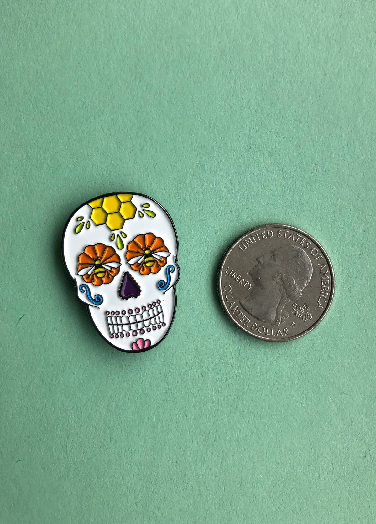 Sugar Skull Enamel Pin