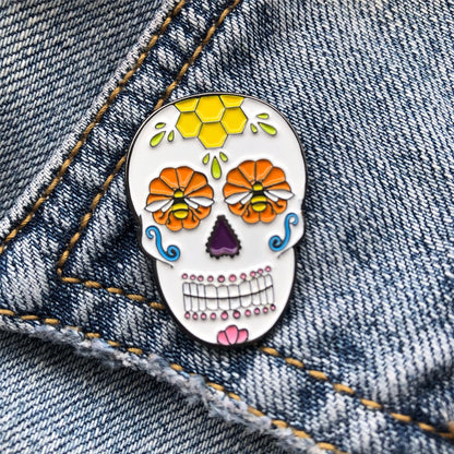 Sugar Skull Enamel Pin