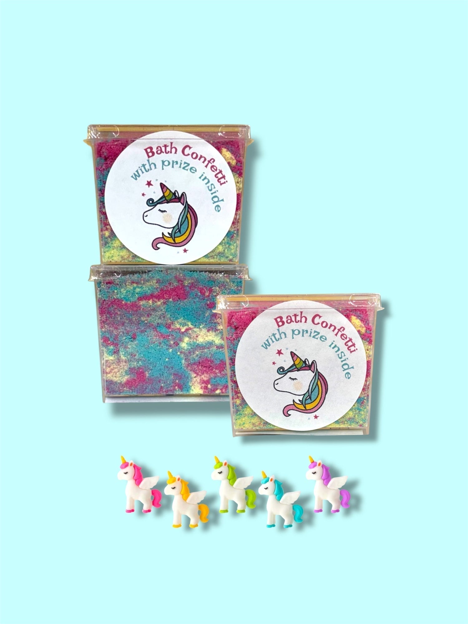 Unicorn Bath Confetti | Vegan &amp; Sensitive Skin Safe Bath Bomb Dust