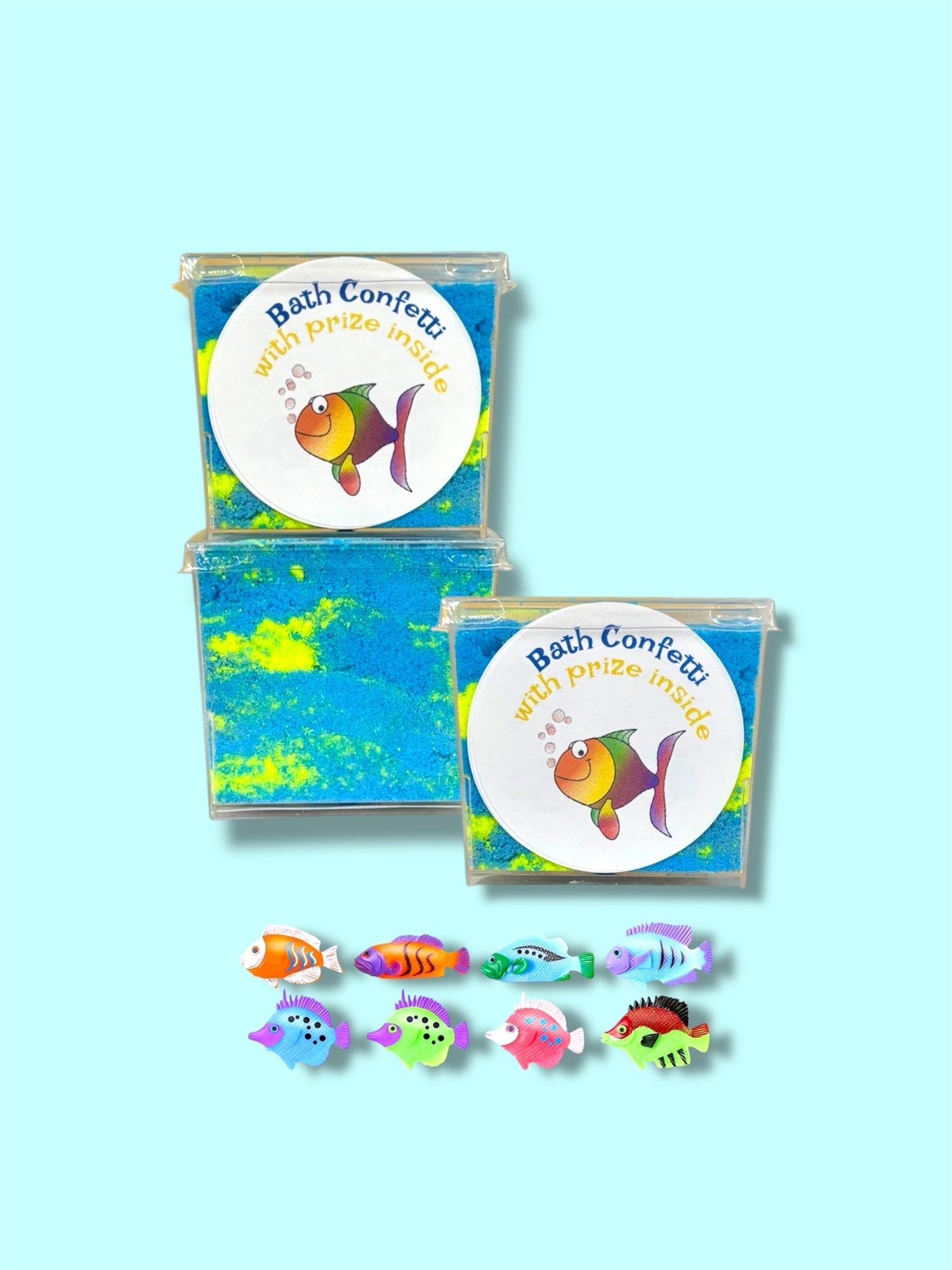 Fish Bath Confetti | Vegan &amp; Sensitive Skin Safe Bath Bomb Dust