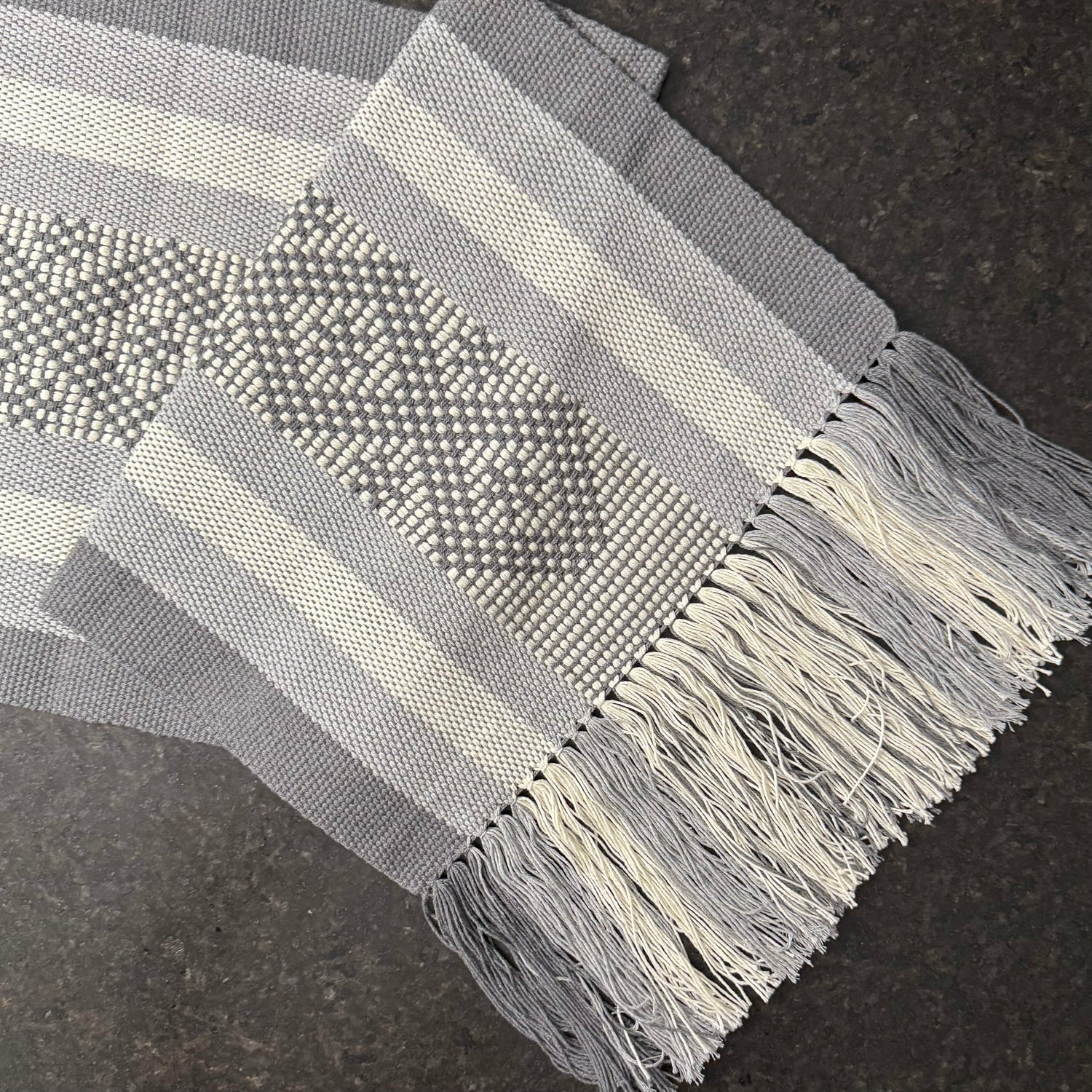 Handwoven Cotton Table Runner - Made in Oaxaca, Mexico