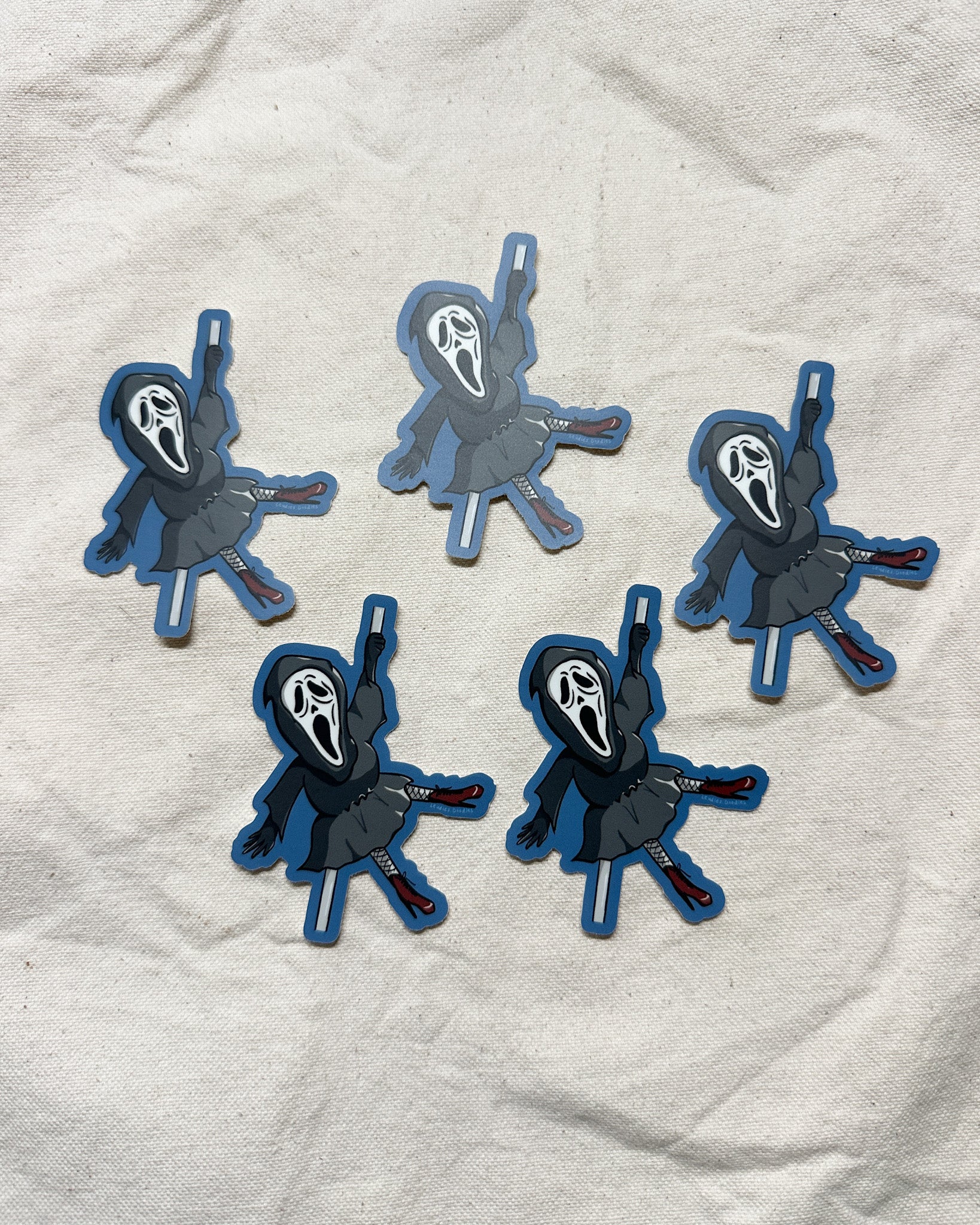 Spooky Pole Dancer Sticker (Matte)
