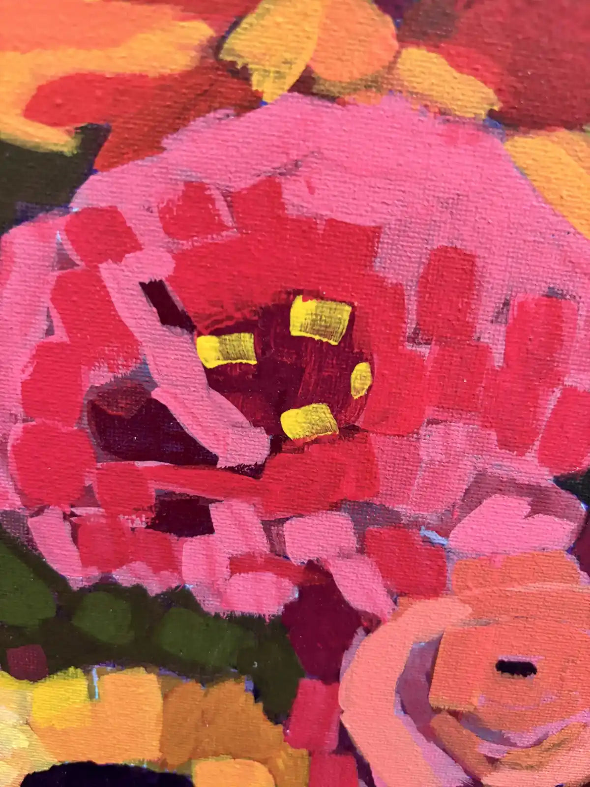 Original Sunflower Painting | 11x14 Acrylic Floral Canvas Art