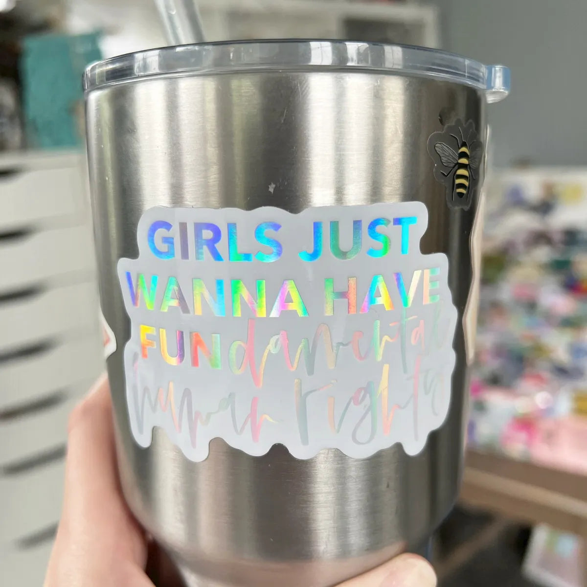 Girls Just Wanna Have Fundamental Human Rights sticker