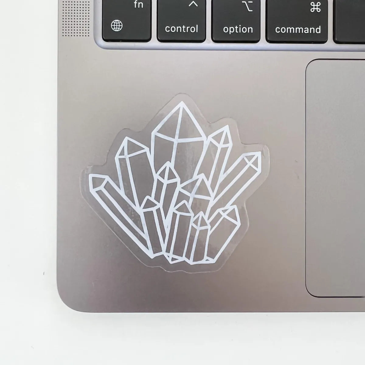 Transparent crystal cluster sticker