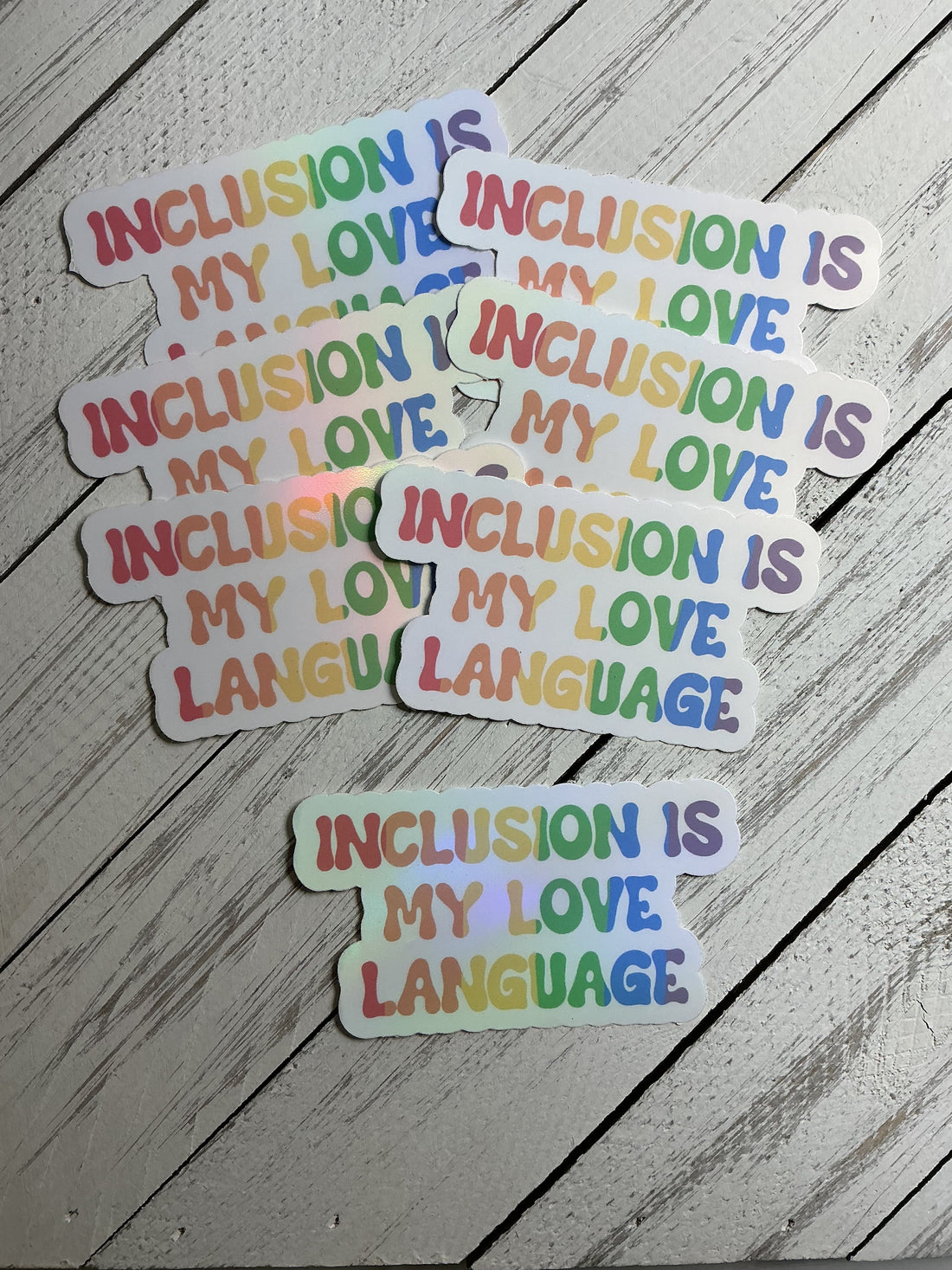 Inclusion Is My Love Language Sticker | Advocate Vinyl Sticker | Bossy Scribes
