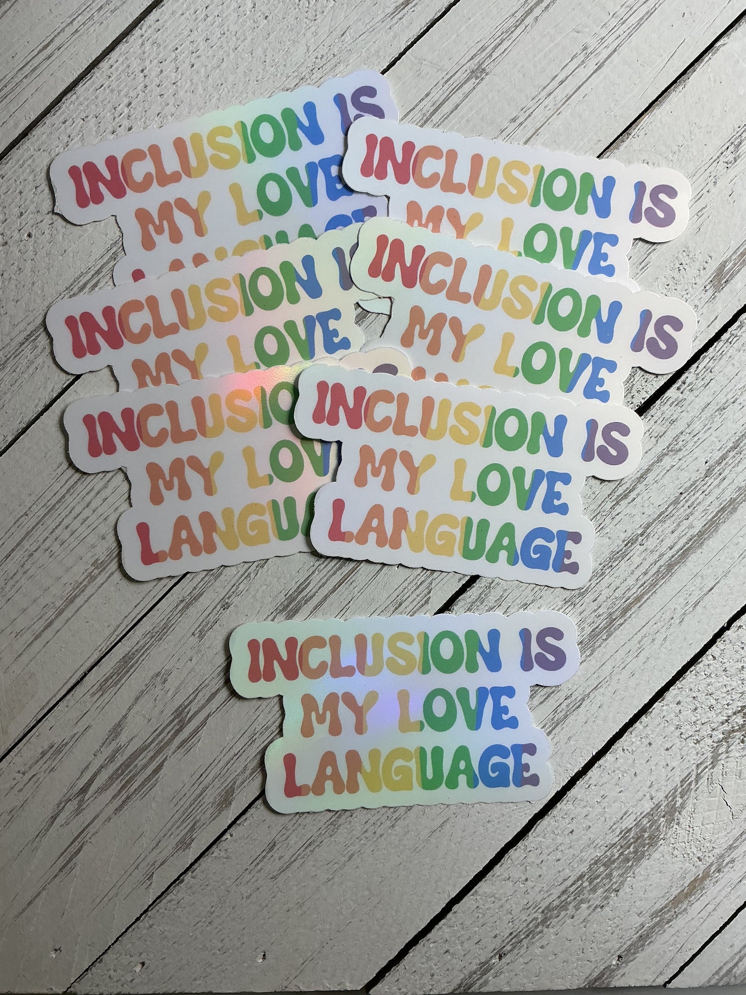 Inclusion Is My Love Language Sticker | Advocate Vinyl Sticker | Bossy Scribes