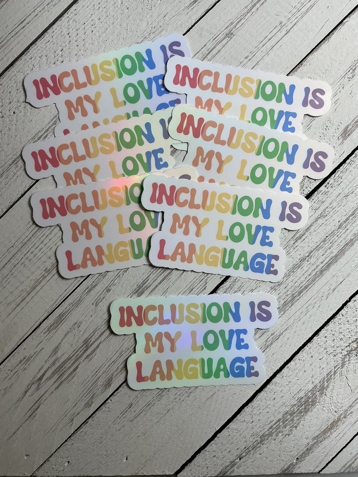 Inclusion Is My Love Language Sticker | Advocate Vinyl Sticker | Bossy Scribes