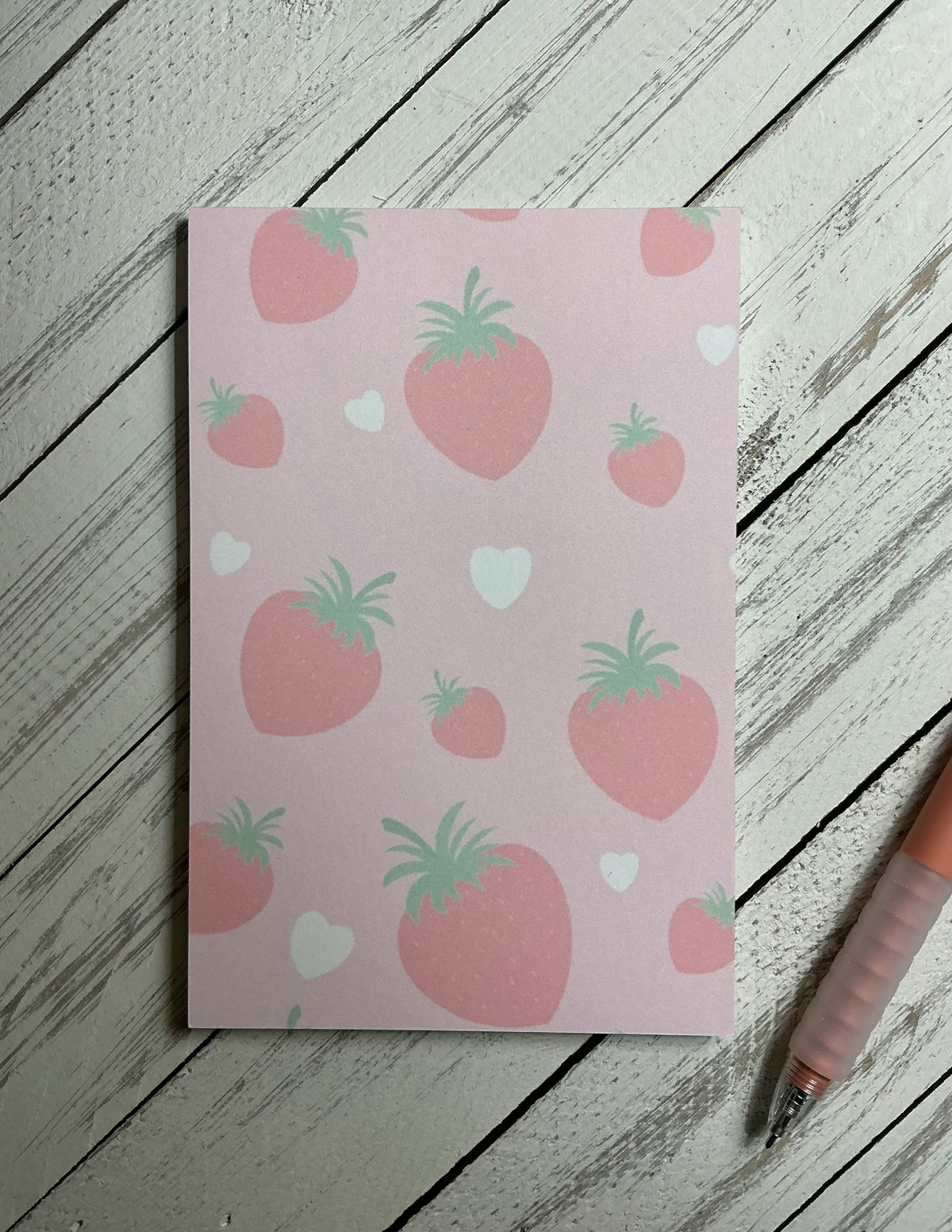 Strawberry Notepad | Cute Writing Pad | Bossy Scribes