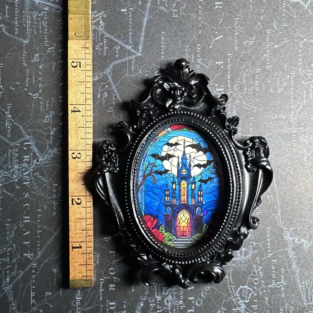 Mini Victorian Frame with Original Stained Glass Artwork