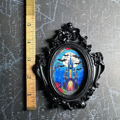 Mini Victorian Frame with Original Stained Glass Artwork