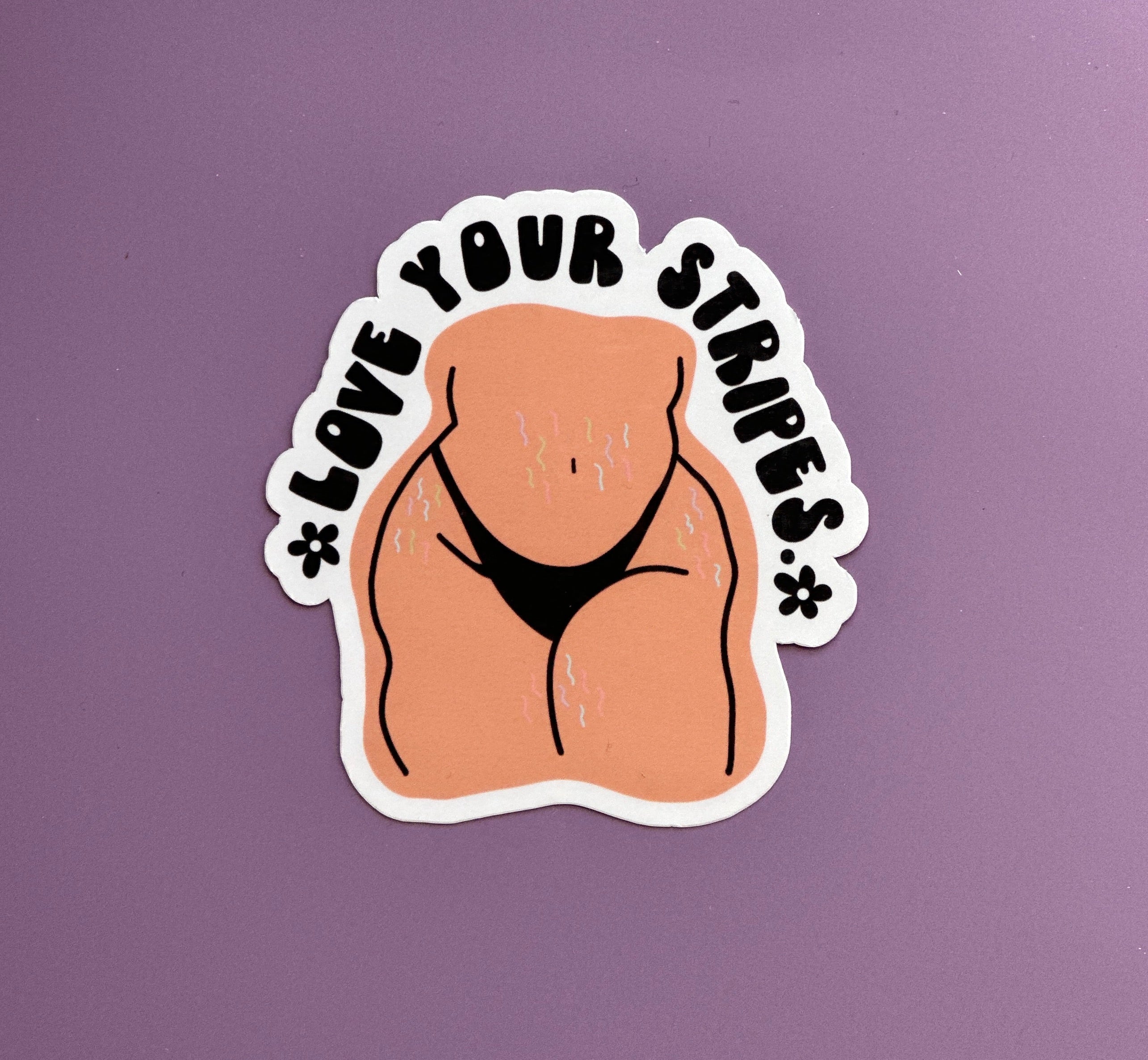 Body Positivity Stretch Mark Sticker