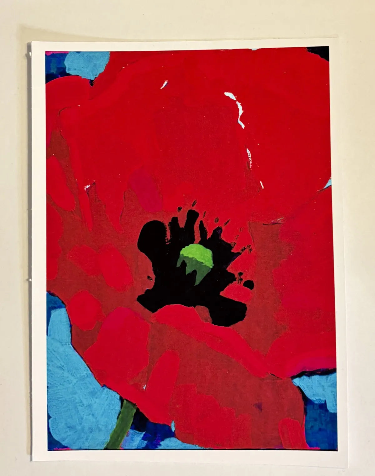 Poppy painting art print