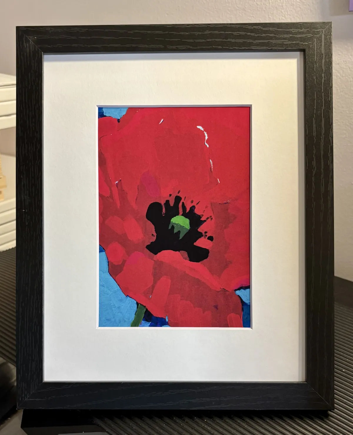 Poppy painting art print