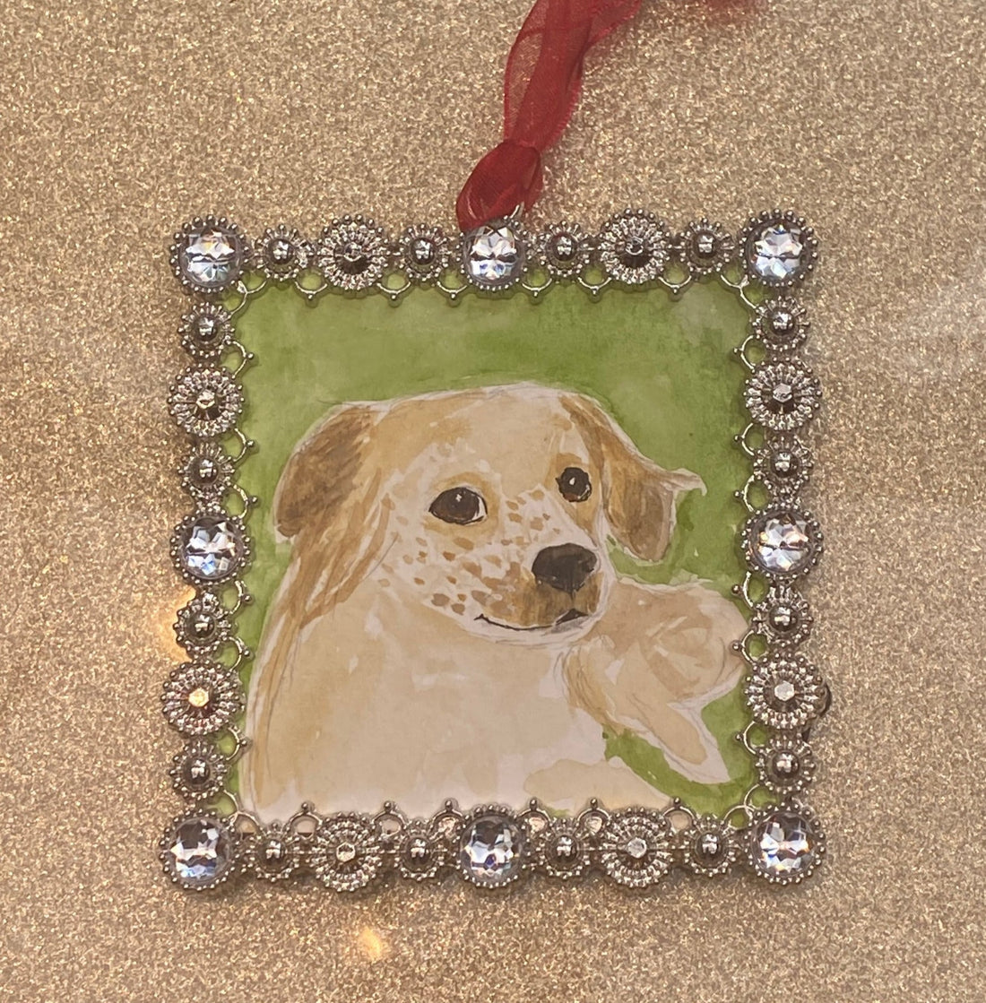 Custom Watercolor Pet Ornament