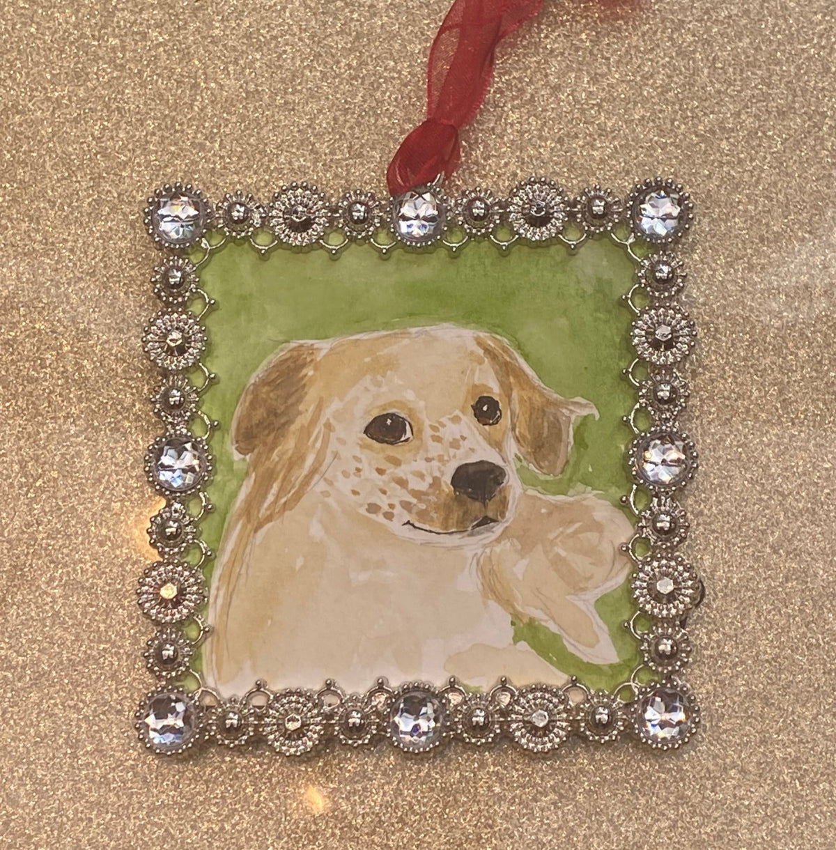 Custom Watercolor Pet Ornament