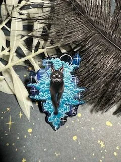 Celestial Black Cat Baphomet Sticker